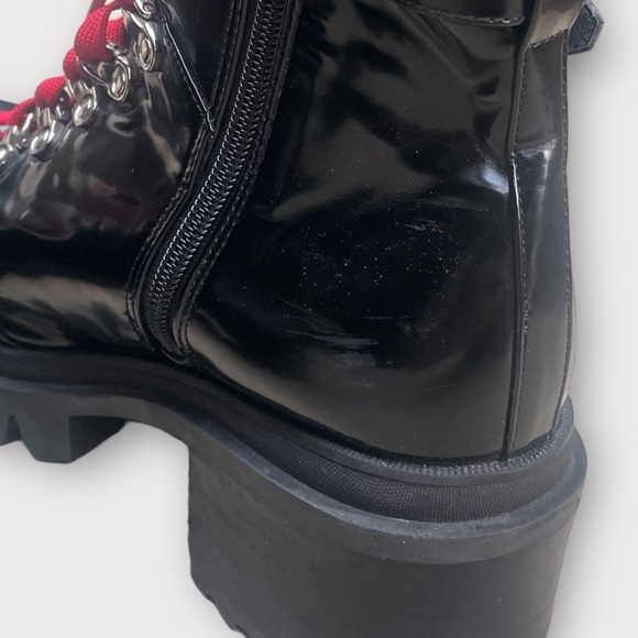 Jeffery Campbell Czech Patent Faux Leather Combat Platform Boots| 9.5 - Picture 6 of 11